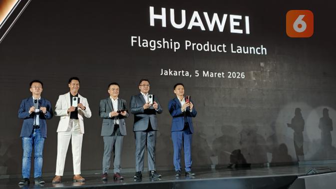 Huawei Mate X7 Resmi Dijual di Indonesia, Ini Harga HP Lipat Premium dengan Kamera Kelas Flagship. (Liputan6.com/ Yuslianson)
