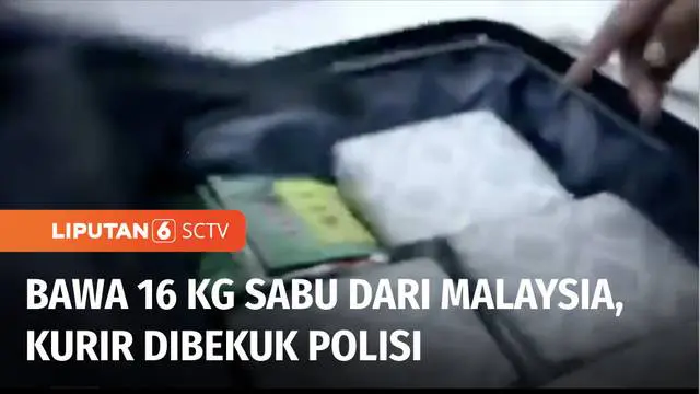 Peredaran sabu jaringan internasional digagalkan oleh Satres Narkoba Polres Tangerang Selatan, Banten. Petugas memburu dua kurir narkoba hingga ke Pekanbaru, Riau, dan mendapatkan barang bukti 16 kilogram sabu, senilai Rp 24 miliar.