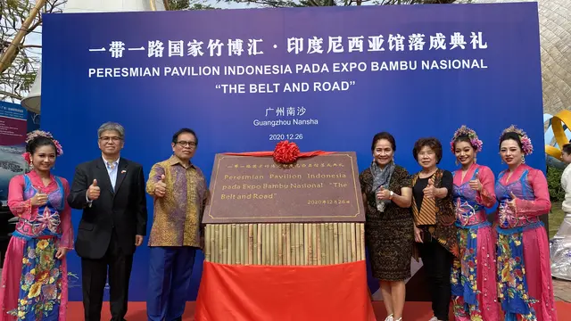 Peresmian Paviliun Indonesia di Guangzhou, China.