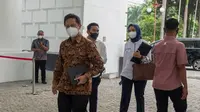 Menteri Kesehatan RI Budi Gunadi Sadikin usai Rapat Koordinasi Nasional (Rakornas) Transisi Penanganan COVID-19 &amp; Pemulihan Ekonomi Nasional di Gedung AA. Maramis, Kementerian Koordinator Perekonomian Jakarta pada Kamis, 26 Januari 2023. (Dok Kementerian Kesehatan RI)