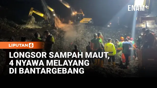 Longsor Sampah di TPA Bantargebang, 4 Orang Tewas dan 5 Masih Dicari