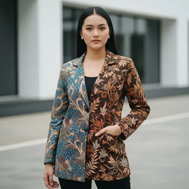 9 Model Blazer Batik Kekinian
