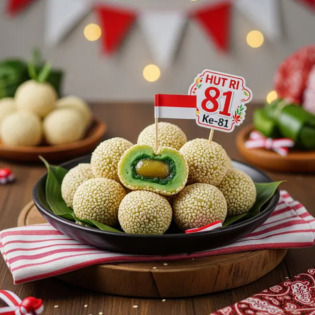 Makanan Tradisional Yang Bisa Dihias Untuk Peringatan Kemerdekaan 17 Agustus 1945 HUT RI Ke-81 (AI Genarated)