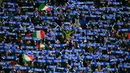 Kemenangan ini membuat Italia selangkah lagi masuk ke Piala Dunia 2026. Mereka harus mengalahkan Bosnia-Herzegovina pada 31 Maret mendatang. (AFP/Stefano Rellandi)