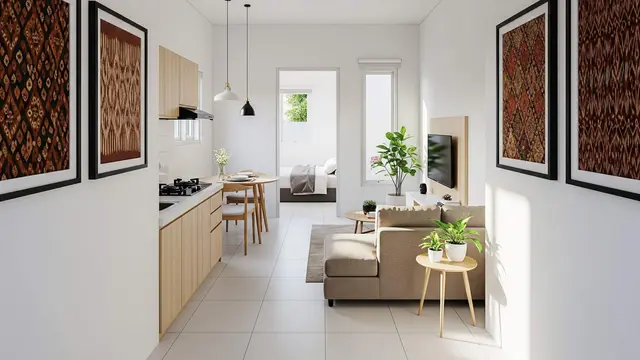 Desain Rumah Petak Tipe 21 tapi Tetap Terasa Lega dan Privat