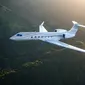 Pesawat Gulfstream G550 yang melayani rute Jakarta - Amerika Serikat. (dok. Screenshoot Aviation Week)