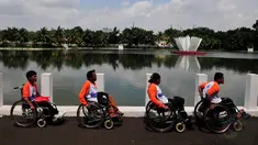 Sejumlah penyandang disabilitas menghadiri acara peringatan Hari Disabilitas Internasional, Jakarta, Rabu (10/12/2014). (Liputan6.com/Johan Tallo)