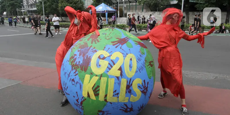 Aktivis Lingkungan Tuntut Peserta KTT G20 Lakukan Transisi Energi Hadapi Krisis Iklim