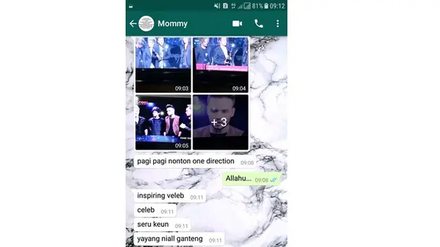 Chat kocak emak (Sumber: Twitter/ @matchacaine)