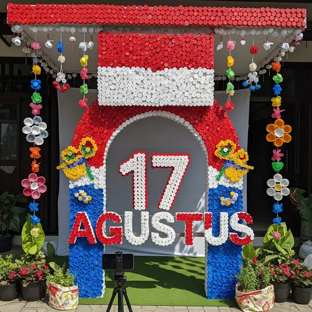 Photo Booth 17 Agustus dari Barang Bekas (AI Generated)