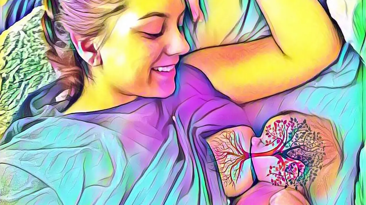 [Bintang] Hari Ibu, Ini 10 Ilustrasi Akar dari Foto Ibu Menyusui