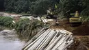 Waktu pengerjaan tersebut diperkirakan selesai dalam waktu 5 bulan, Jakarta. Foto diambil pada Senin (10/11/2014). (Liputan6.com/Faizal Fanani) 