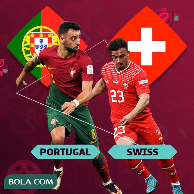 Piala Dunia - Portugal Vs Swiss - Bruno Fernandes Vs Xherdan Shaqiri