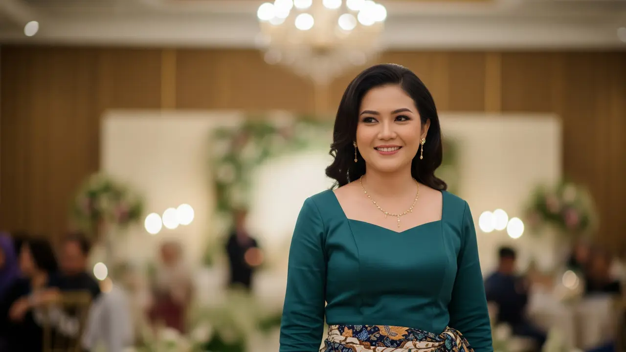Model Rok Batik Lilit Modern Cocok untuk Kondangan