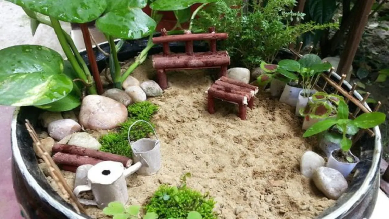 miniatur taman