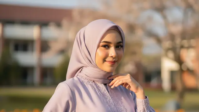 Model Gamis Wisuda Anti Gatal dan Gerah