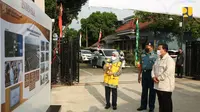 Menteri Pertahanan Prabowo Subianto meninjau Rumah Khusus (Rusus) bagi keluarga prajurit KRI Nanggala 402 yang gugur saat latihan di Laut Bali. (Dok. Kementerian PUPR)