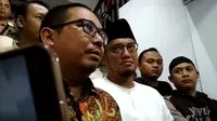 Ketua PP Pemuda Muhammadiyah Dahnil Anzar Simajuntak diperiksa ponyidik Polda Metro Jaya. (Liputan6.com/Anendya Niervana)
