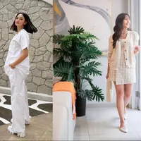 Inspirasi OOTD kasual dari selebriti. [Instagram/ririnekawati] [Instagram/jscmila]