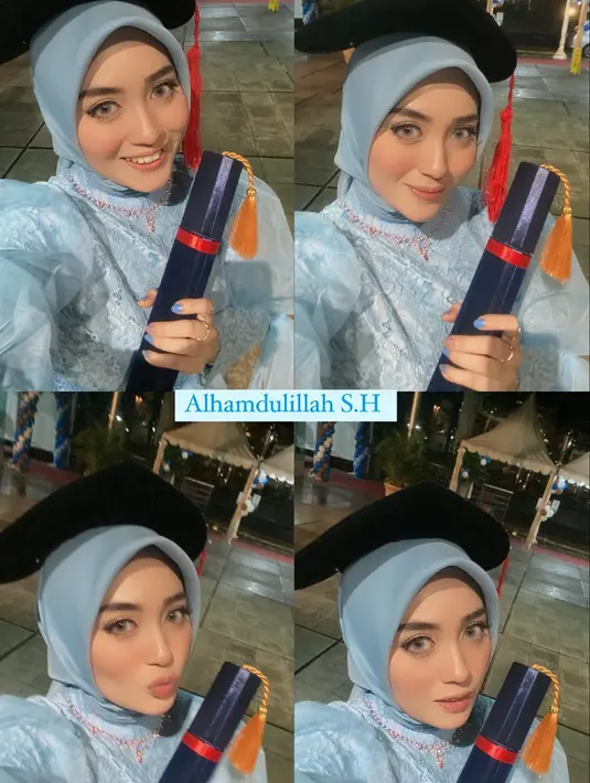 <p>"Alhamdulillah, akhirnya aku berada di tahap yang luar biasa. 3,5 tahun berlalu dan sekarang saya resmi menjadi Sarjana Hukum," tulis Nabilah Ayu dikutip Liputan6.com pada Rabu (22/6/2022). (Instagram/nblh.ayu)</p>