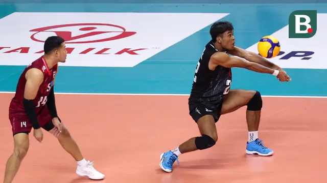 Foto: Gemulai namun Mematikan, Aksi Anurak Phanram saat Laga Panas Melawan Timnas Voli Indonesia pada SEA V League 2023