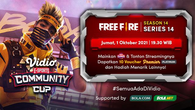 Jadwal dan Live Streaming Vidio Community Cup Season 14 Free Fire Series 14, Jumat 1 Oktober 2021