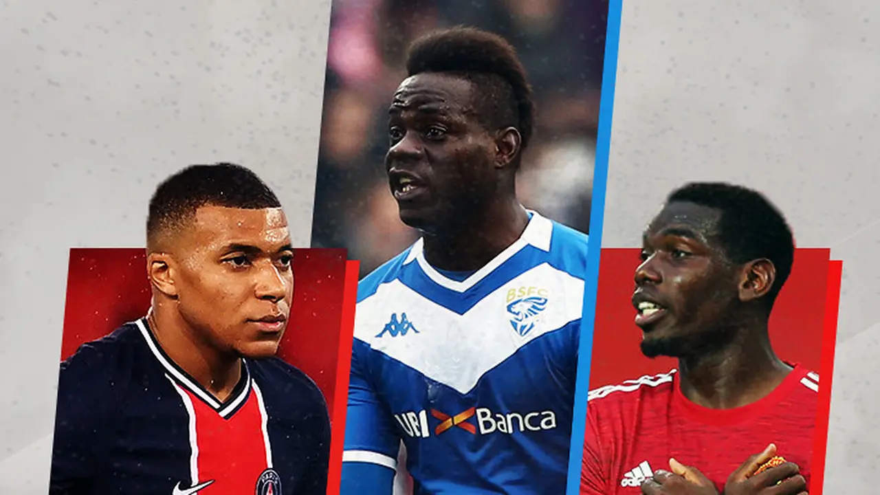 Kylian Mbappe, Mario Balotelli dan Paul Pogba