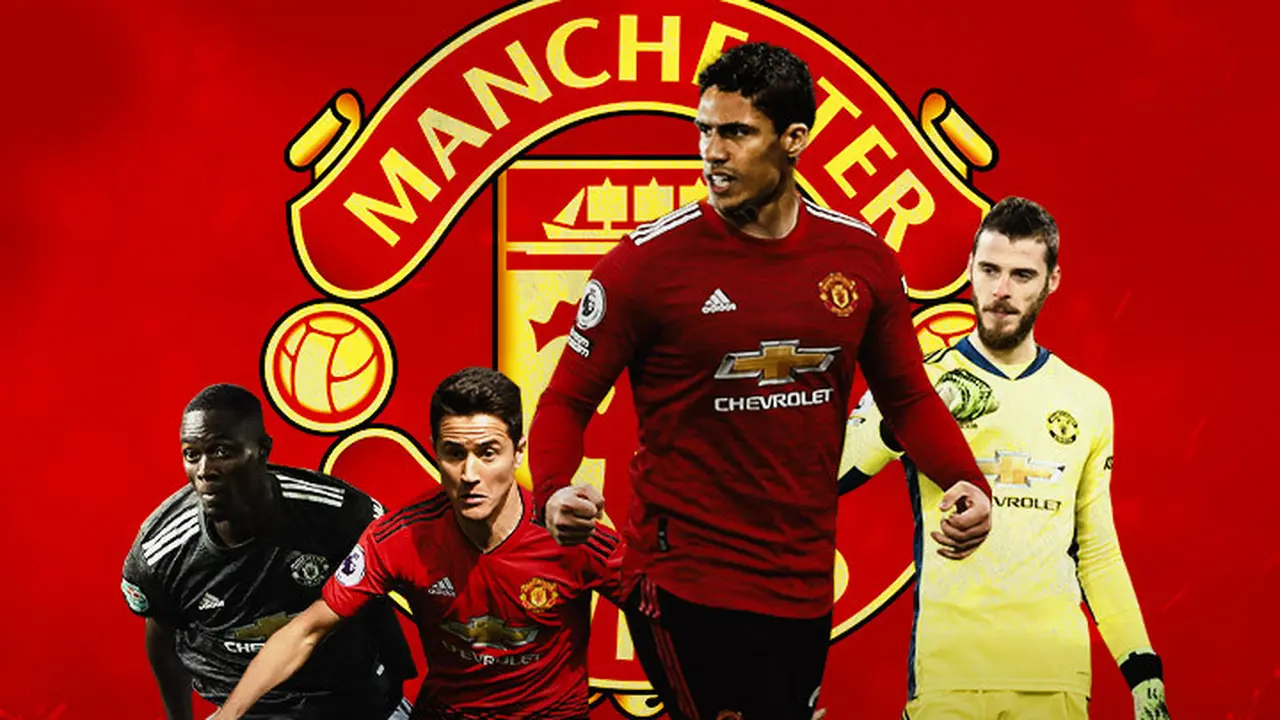 Manchester United - Eric Baily, Ander Herrera, Raphael Varane, David De Gea
