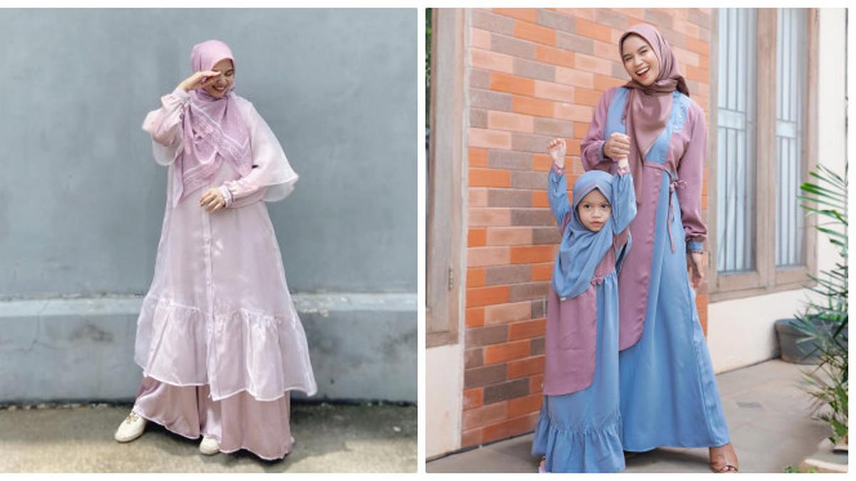 6 Inspirasi Gamis ala Nesyana Ayu Ibu Sambung Sienna, Anggun untuk Wanita Usia 30-an