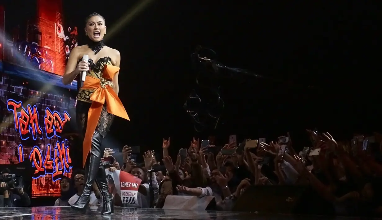Agnez Mo acara Sophee (Bambang E Ros/Fimela.com)