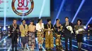 Suasana kemeriahan konser amal "Voice Of Indonesia", Jakarta, Sabtu (17/10/2015). Konser tersebut sebagai aksi peduli kepada masa depan anak Indonesia. (Liputan6.com/Helmi Afandi)