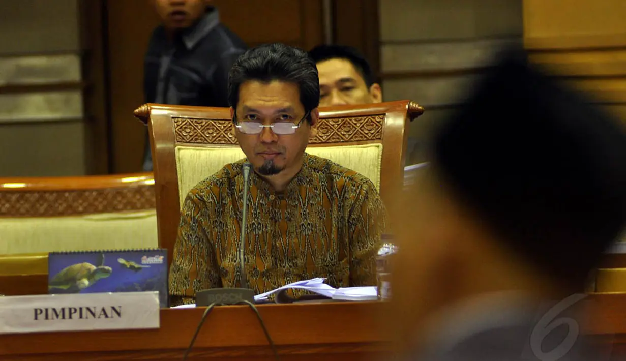 Sidang dimulai pukul 10.00 WIB ini dipimpin Wakil Ketua Komisi III DPR Al Muzammil Yusuf, Jakarta, Kamis (11/9/14). (Liputan6.com/Miftahul Hayat)