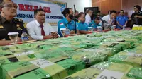 Barang bukti 52 kilogram sabu hasil tangkapan BNN di Provinsi Riau. (Liputan6.com/M Syukur)