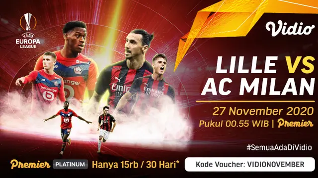 Liga Europa: Lille vs AC Milan