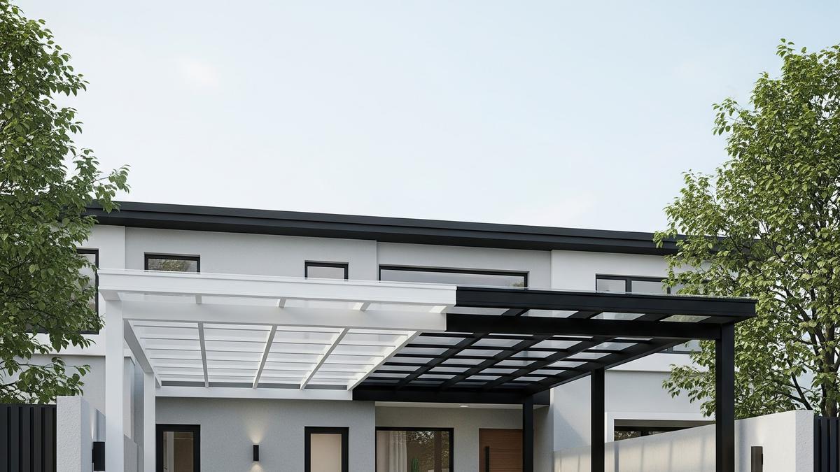 10 Inspirasi Carport Minimalis untuk 2 Mobil di Lahan Sempit, Tetap Rapi dan Estetik