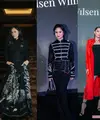 Selebriti hadir di Wilsen Willim 10th Anniversary Fashion Show bertajuk Algorithm: Universal Language, Rabu (8/7/2026), menampilkan gaya minimalis-modern. (@claurakiehl, @wulanguritno, @tissabiani)
