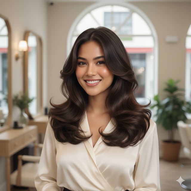 8 Model Rambut Panjang Layer untuk Rambut Bergelombang, Bikin Volume ...