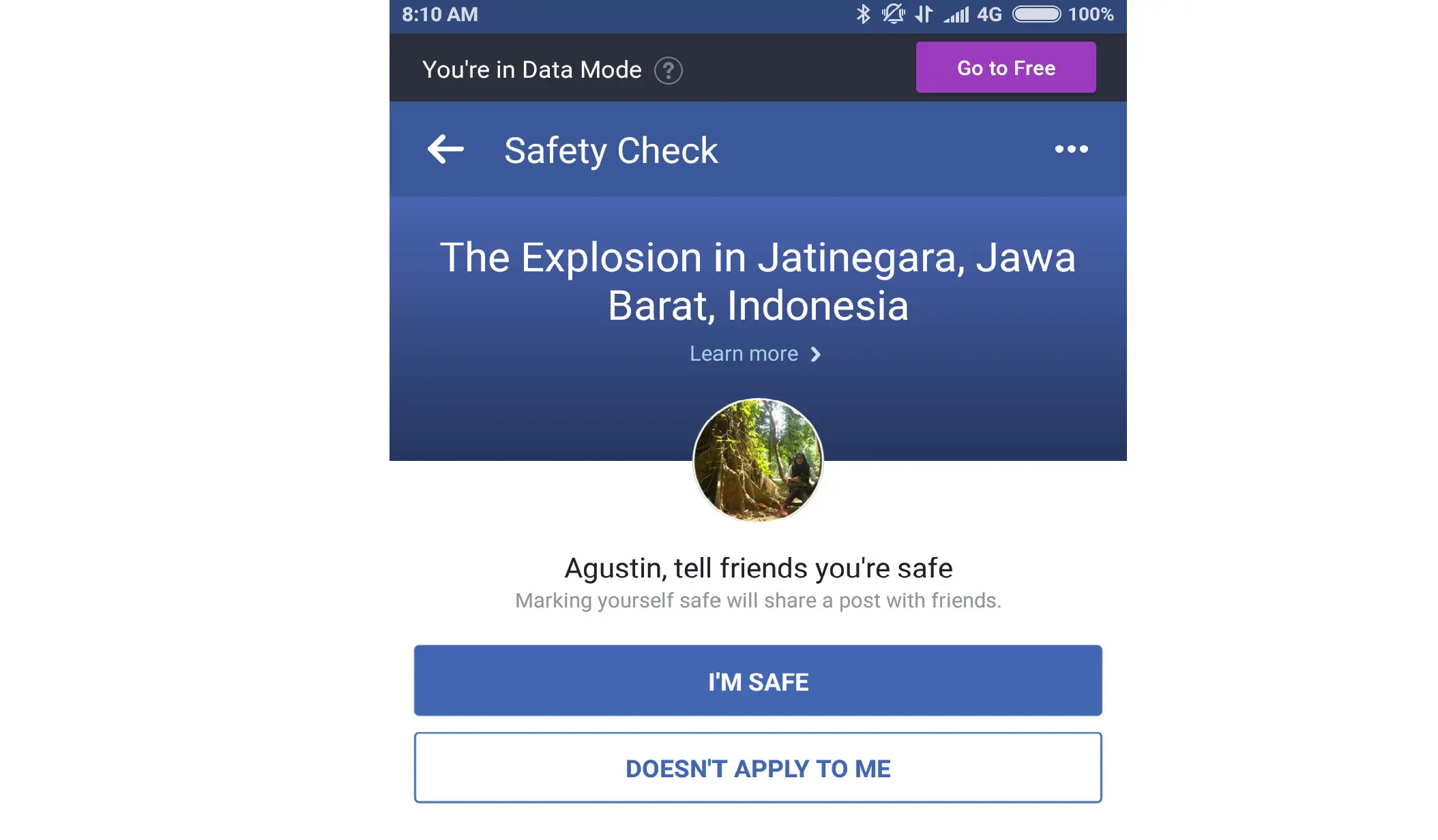 Facebook mengaktifkan fitur Safety Check pascaledakan bom Kampung Melayu (Liputan6.com/ Agustin Setyo W)