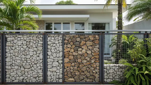 Model Pagar Besi Anti Karat yang Minimalis Modern Tren 2025/ Ilustrasi AI