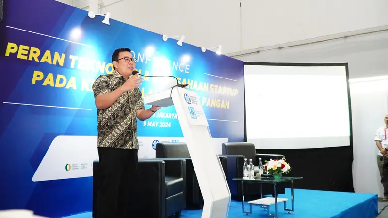 Kepala Badan Pangan Nasional/National Food Agency (NFA) Arief Prasetyo Adi dalam Seminar Peran Teknologi dan Perusahaan Start-up Pada Keandalan Logistik Pangan di Ji Expo Kemayoran, Jakarta. (Foto: Istimewa)