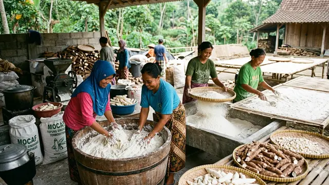 Mengolah Tepung Mocaf.