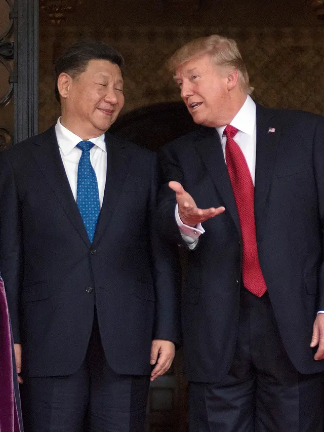 20170406-Donald Trump Bertemu dengan Xi Jinping di Florida-AP