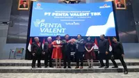 Pencatatan perdana saham PT Penta Valent Tbk (PEVE), Selasa, 24 Januari 2023. (Foto: BEI)