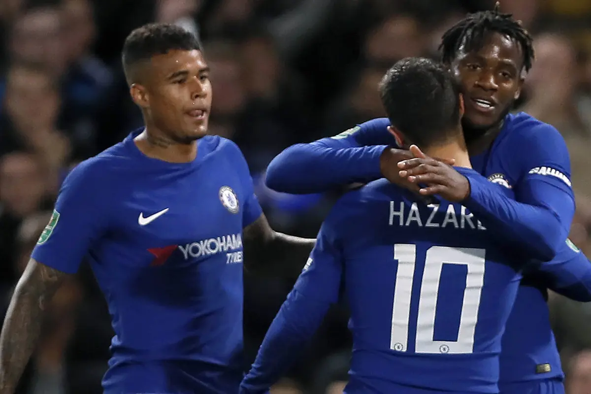 FOTO: Michy Batshuayi Hattrick, Chelsea Gilas Nottingham Forest