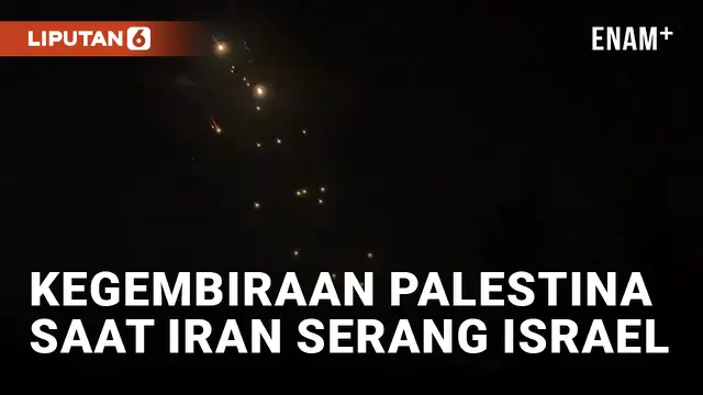 VIDEO: Warga Palestina Rayakan Serangan Iran ke Israel