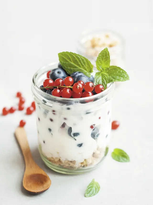 Contoh ilustrasi yogurt