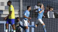 Dor Turgeman mencetak gol kemenangan Israel U-20 atas Brasil pada perempat final Piala Dunia U-20 yang berlangsung di Argentina (AFP)