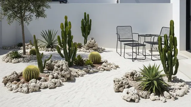 Desain Teras Belakang Minimalis dengan Taman Mini