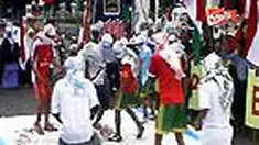 Unjuk rasa mengecam Israel sekaligus mendukung perjuangan Palestina terus berlangsung di beberapa daerah seperti Solo, Sidoarjo, dan Serang. 