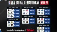 Nonton NBA Streaming Season 2024/2025 Matchweek 23 di Vidio